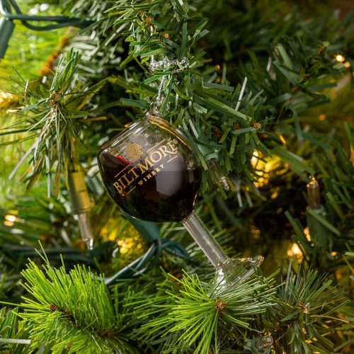 Biltmore Red Wine Glass Christmas Ornament Small 273344