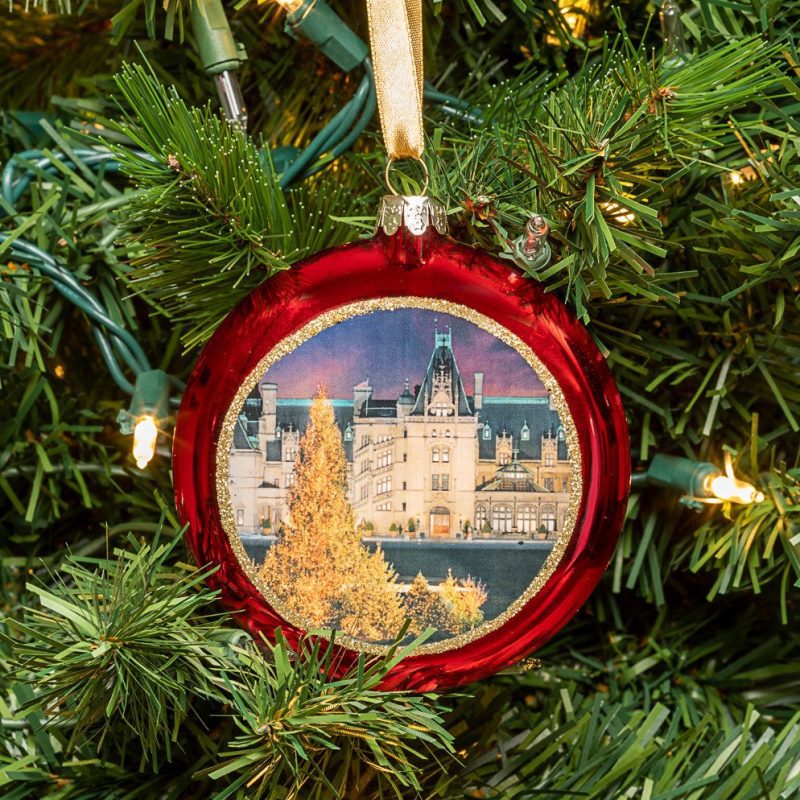 christmas at biltmore glitter and glass ornament 270762 1