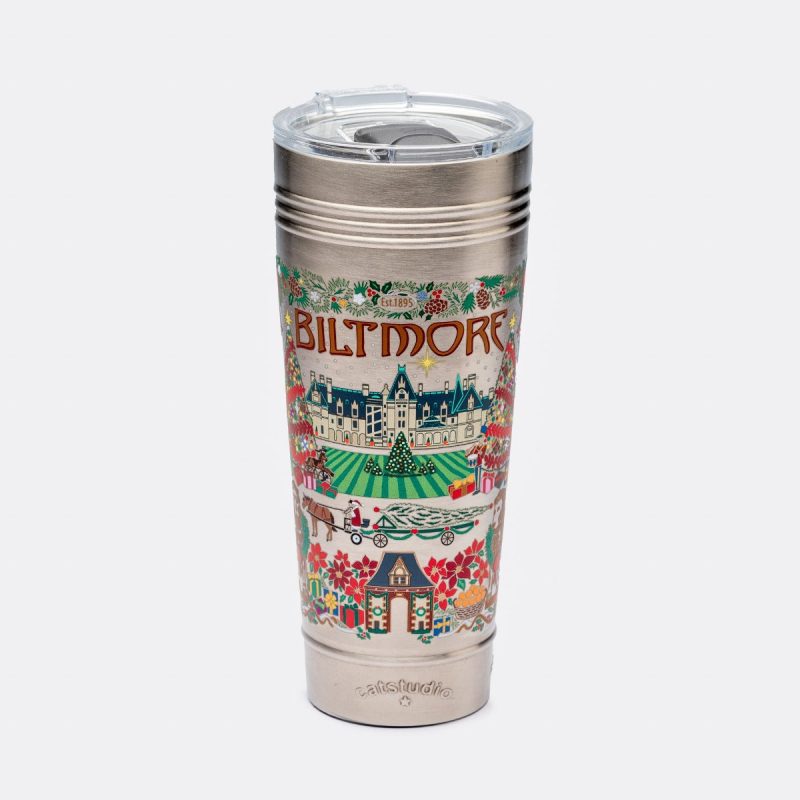 christmas at biltmore thermal tumbler by catstudio 282447