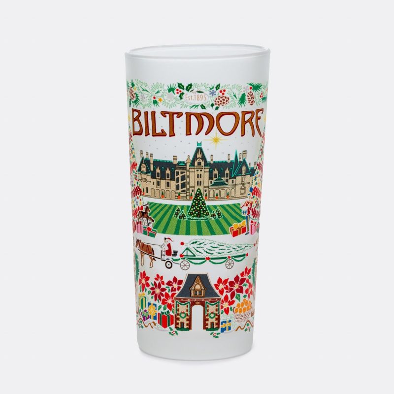 christmas at biltmore tumbler glass by catstudio 282446